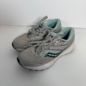 Saucony Cohesion 13 Womens Sz 8.5 Gray Lace Up Running Cross Trainer Sneaker